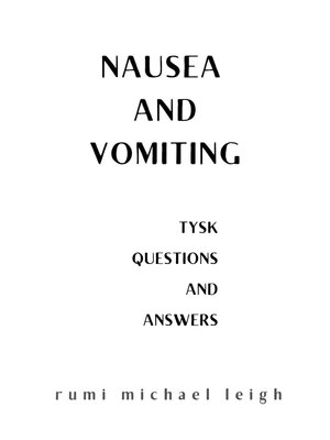 cover image of Nausea and vomiting